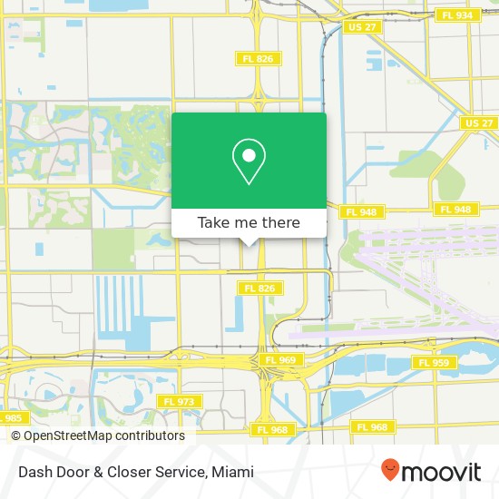 Dash Door & Closer Service map