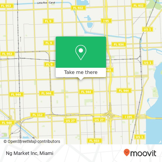 Mapa de Ng Market Inc