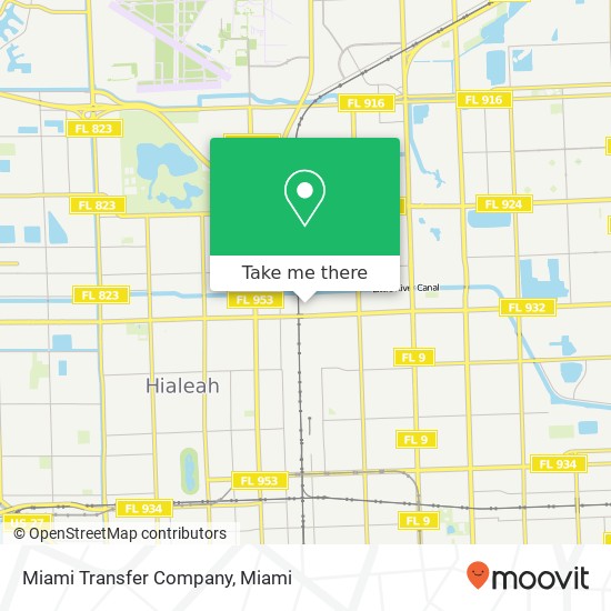 Mapa de Miami Transfer Company