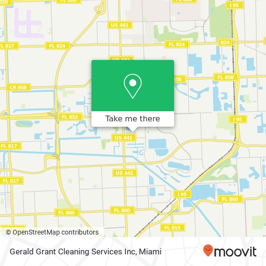 Gerald Grant Cleaning Services Inc map