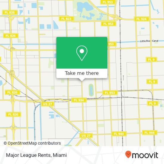 Major League Rents map