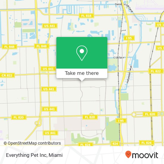 Everything Pet Inc map