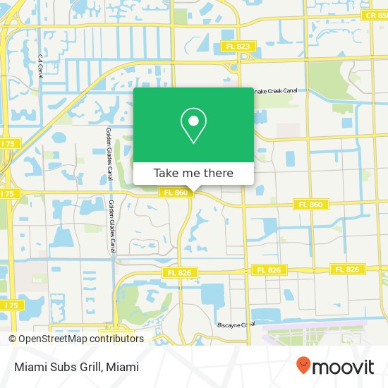 Miami Subs Grill map