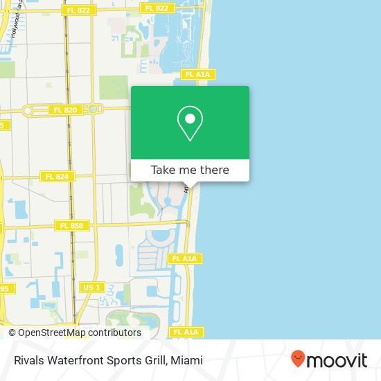Rivals Waterfront Sports Grill map