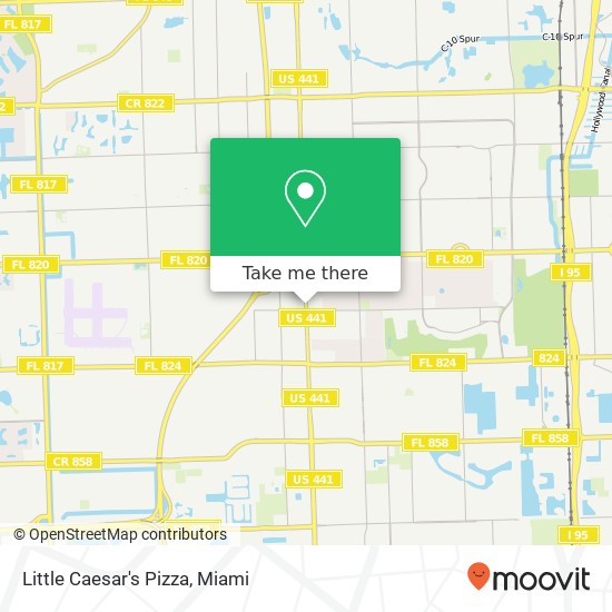 Mapa de Little Caesar's Pizza