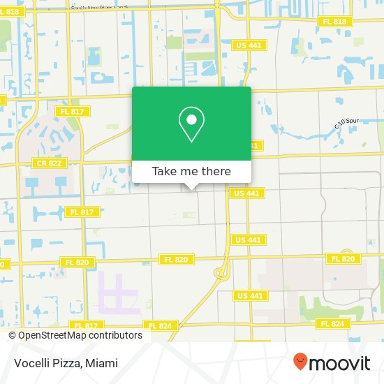 Vocelli Pizza map