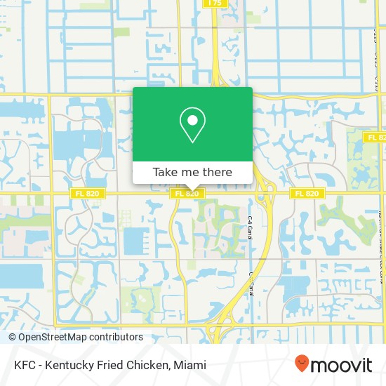 KFC - Kentucky Fried Chicken map