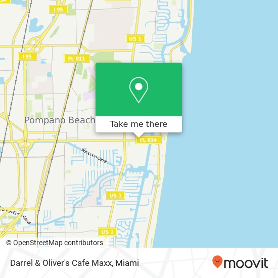 Darrel & Oliver's Cafe Maxx map