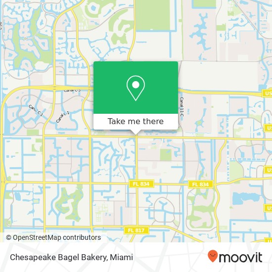 Mapa de Chesapeake Bagel Bakery