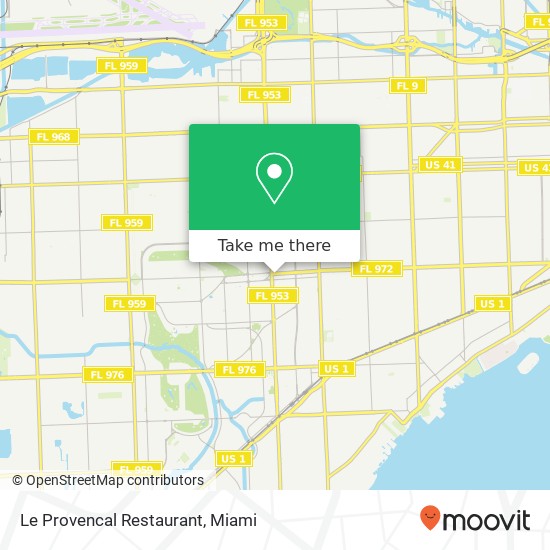 Le Provencal Restaurant map