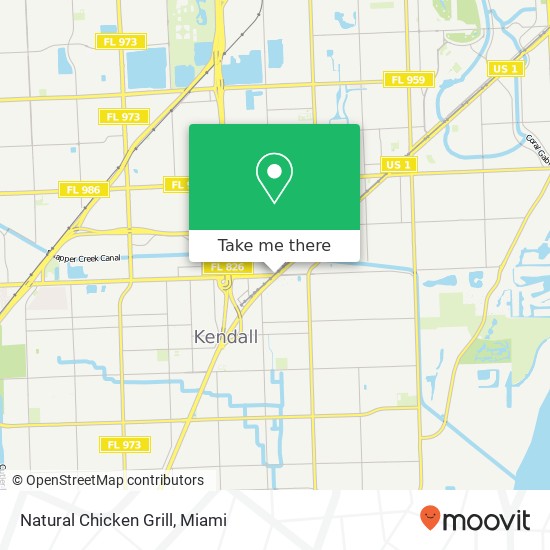 Natural Chicken Grill map