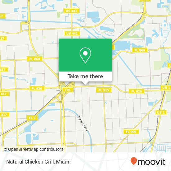 Natural Chicken Grill map