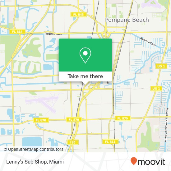Lenny's Sub Shop map