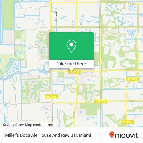 Mapa de Miller's Boca Ale House And Raw Bar