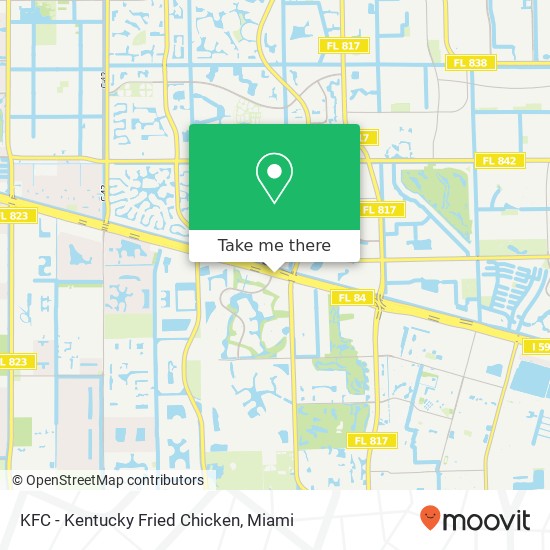 KFC - Kentucky Fried Chicken map