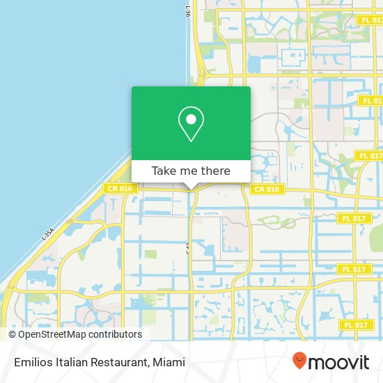 Mapa de Emilios Italian Restaurant