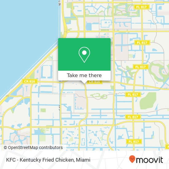 Mapa de KFC - Kentucky Fried Chicken