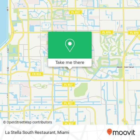 La Stella South Restaurant map