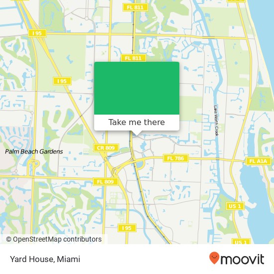 Yard House map