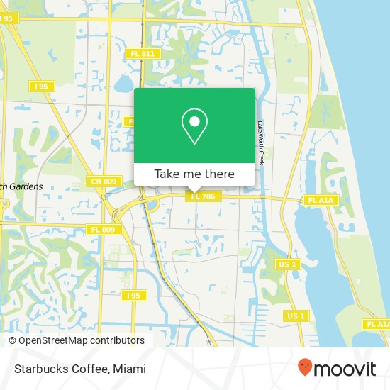 Starbucks Coffee map