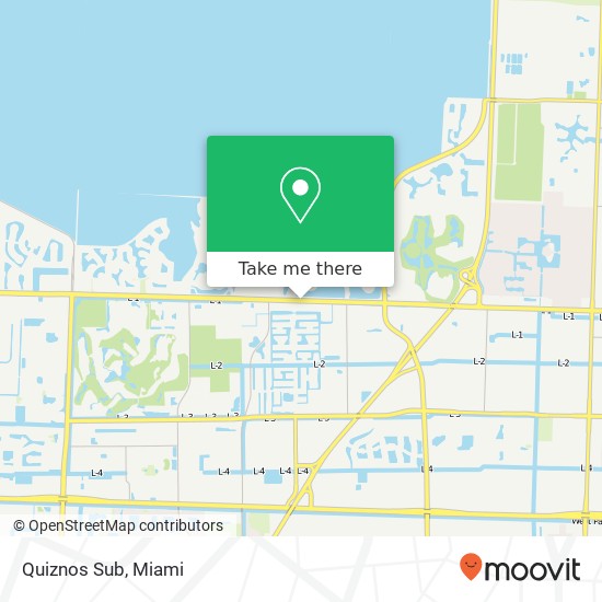 Quiznos Sub map