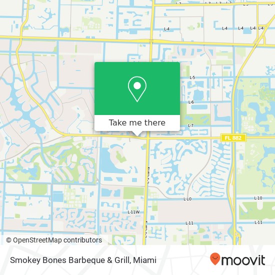 Mapa de Smokey Bones Barbeque & Grill