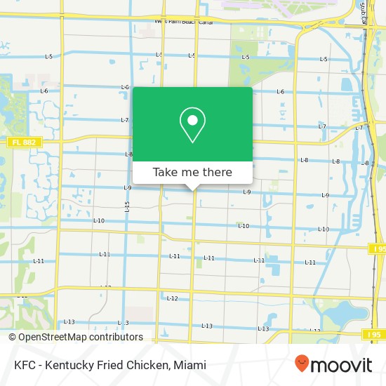 KFC - Kentucky Fried Chicken map