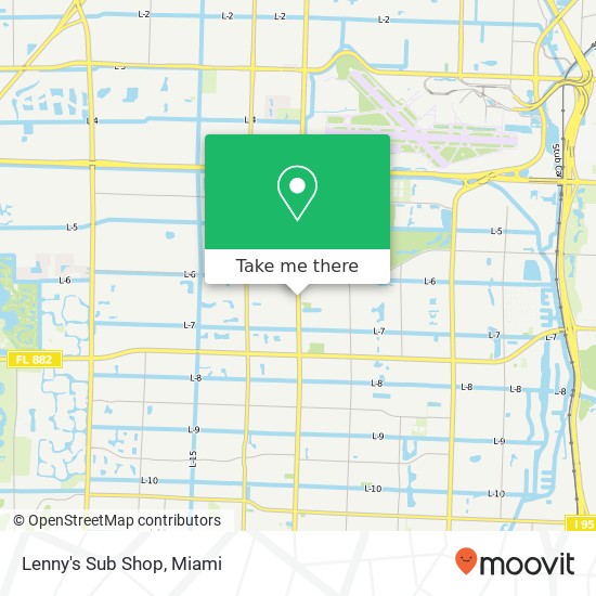 Lenny's Sub Shop map