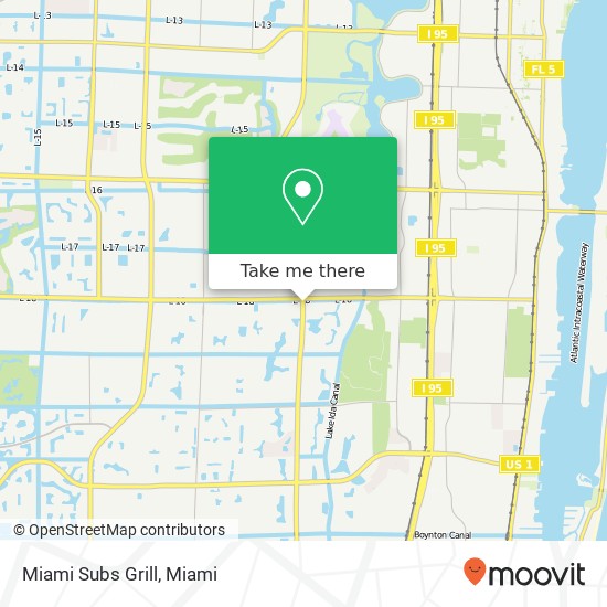 Miami Subs Grill map