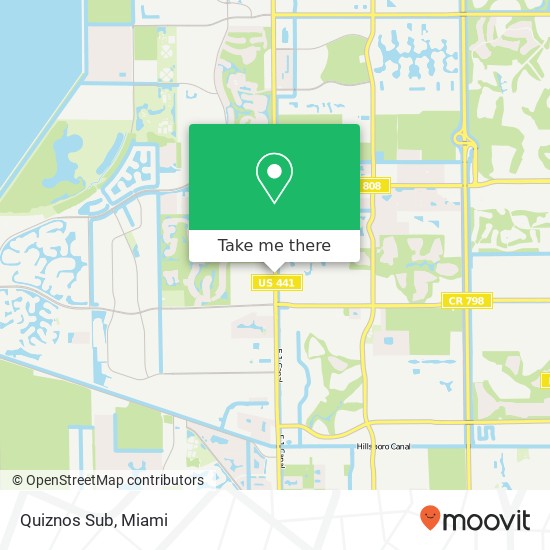 Quiznos Sub map