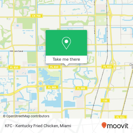 KFC - Kentucky Fried Chicken map