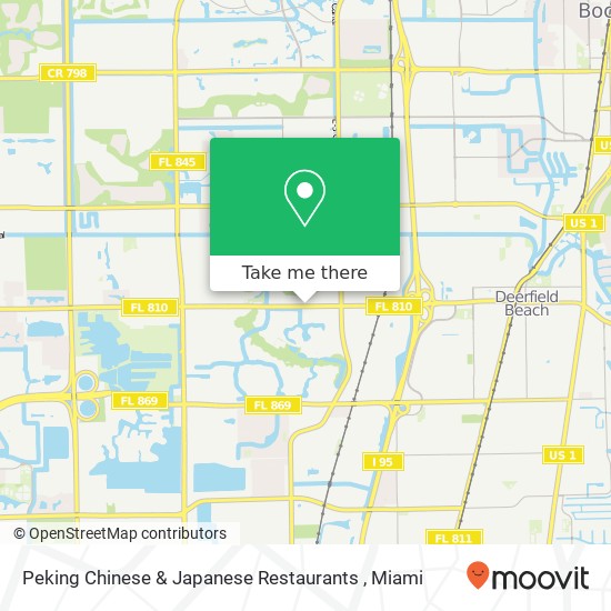 Mapa de Peking Chinese & Japanese Restaurants