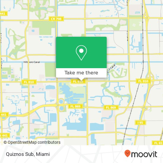 Quiznos Sub map