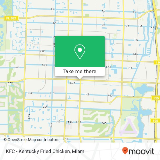 Mapa de KFC - Kentucky Fried Chicken