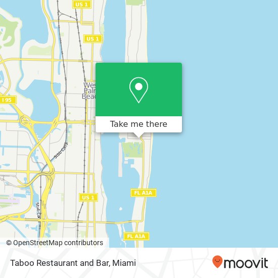 Mapa de Taboo Restaurant and Bar