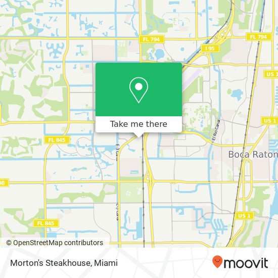 Mapa de Morton's Steakhouse