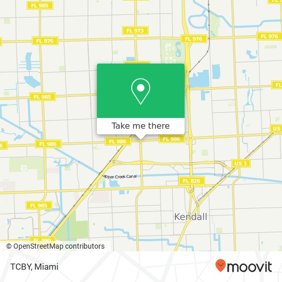 TCBY map