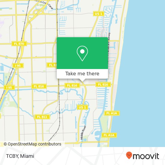 TCBY map