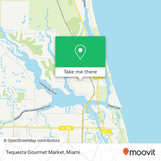 Mapa de Tequesta Gourmet Market
