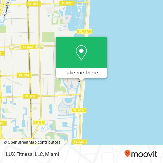 LUX Fitness, LLC map