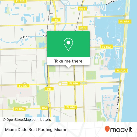 Miami Dade Best Roofing map