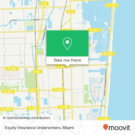 Equity Insurance Underwriters map