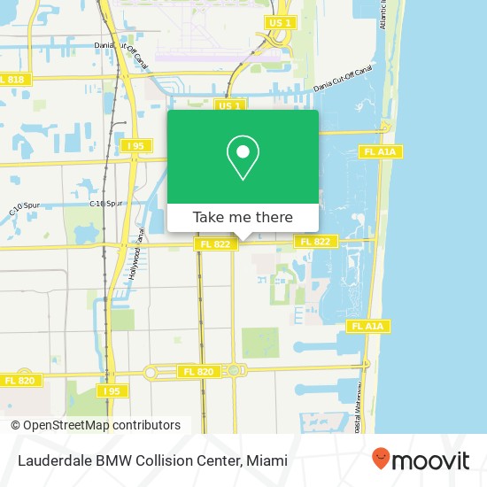 Lauderdale BMW Collision Center map