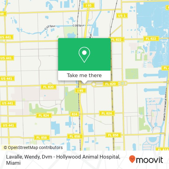 Mapa de Lavalle, Wendy, Dvm - Hollywood Animal Hospital