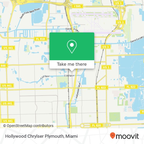 Mapa de Hollywood Chrylser Plymouth