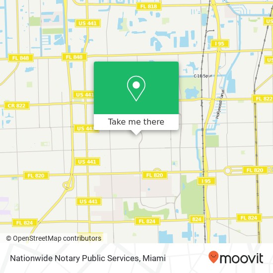 Mapa de Nationwide Notary Public Services