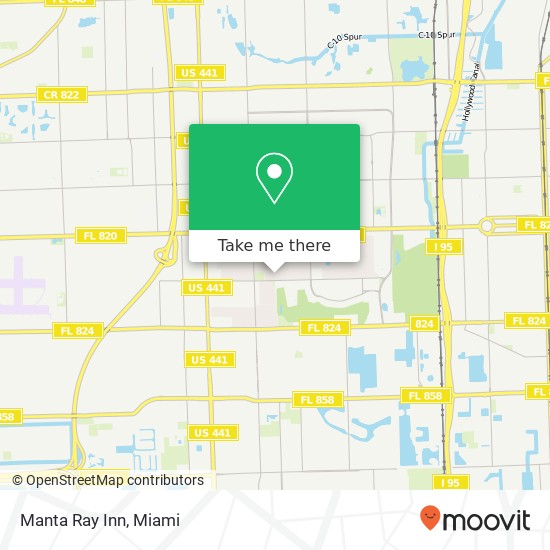 Manta Ray Inn map