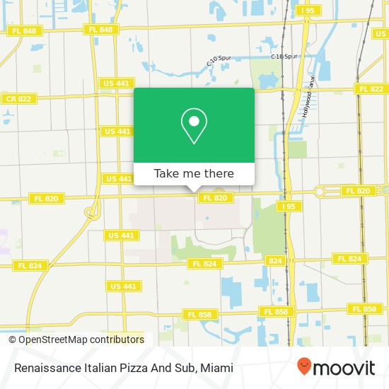 Renaissance Italian Pizza And Sub map