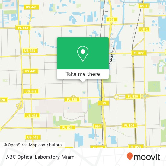 Mapa de ABC Optical Laboratory