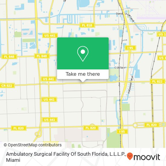 Ambulatory Surgical Facility Of South Florida, L.L.L.P. map